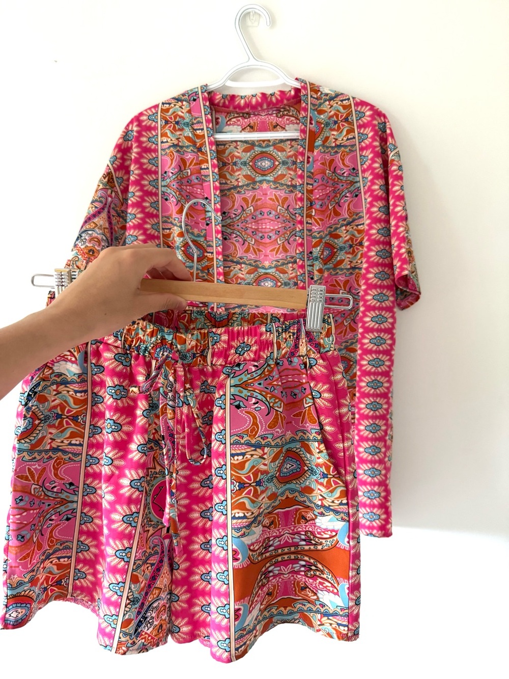 Two-Piece Pink Boho Set